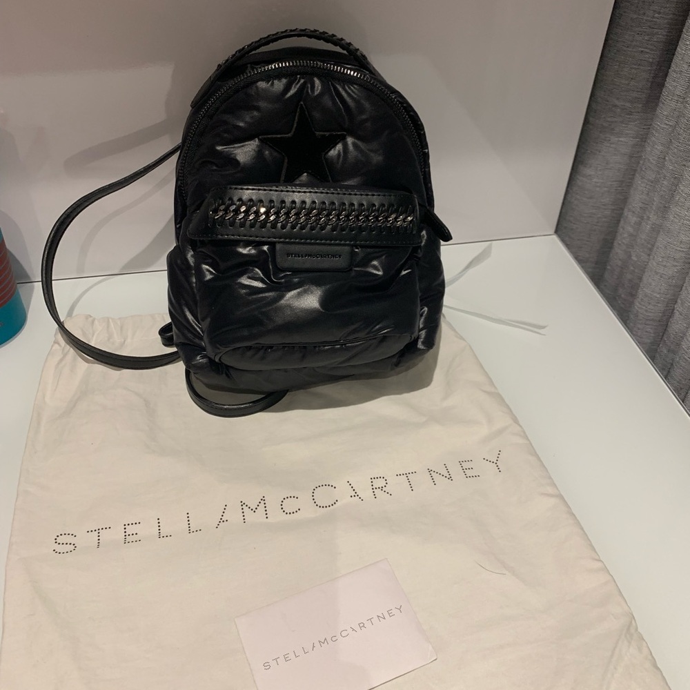 Stella McCartney Black Mini Backpack